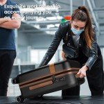 TILYMOL 3-Piece Hardside Luggage Set - Black