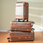 Merax Rugged 3-Piece Hardside Luggage Set