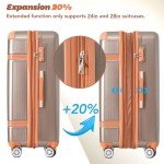 Merax Rugged 3-Piece Hardside Luggage Set