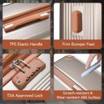 Merax Rugged 3-Piece Hardside Luggage Set