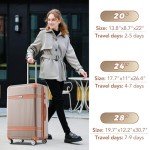 Merax Rugged 3-Piece Hardside Luggage Set