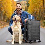 20" Hardshell Carry-On Luggage with Spinner Wheels