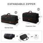 32” Expandable Soft-Sided Duffel Bag - Black Orange