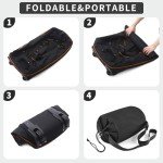 32” Expandable Soft-Sided Duffel Bag - Black Orange