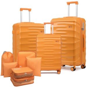Somago Lightweight 3 Piece Hardside Luggage Set