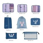 Lilo & Stitch 8-Piece Luggage Organizer Set