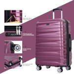 Lightweight 3-Piece Hardshell Luggage Set - Red