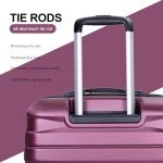 Lightweight 3-Piece Hardshell Luggage Set - Red