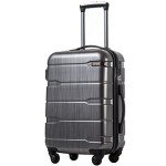 Coolife Expandable Spinner Luggage with TSA Lock