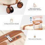 6-Piece Expandable Suitcase Set with TSA Lock