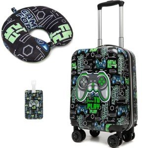 Homskiii Boys' 2-Piece Hardside Suitcase Set