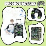 Homskiii Boys' 2-Piece Hardside Suitcase Set