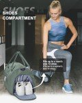 Versatile Travel Duffel Bag with Shoe Compartment