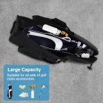 Lineslife Waterproof Golf Travel Bag with Wheels