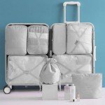 8-Piece Packing Cubes Set for Travel Organizing
