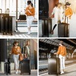 4-Piece Hard Shell Luggage Set with Spinner Wheels