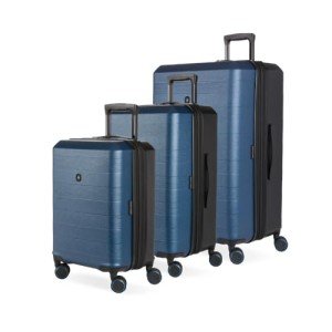 SwissGear Expandable Hardside Luggage Set, Navy/Black
