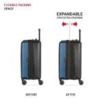 SwissGear Expandable Hardside Luggage Set, Navy/Black