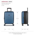 SwissGear Expandable Hardside Luggage Set, Navy/Black