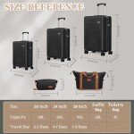 5-Piece Hard Case Luggage Set with Wheels