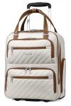 LUGGEX Lightweight Underseat Carry-On Suitcase - Cream White