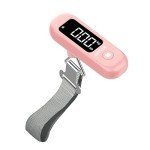 Digital Handheld Luggage Scale - 110 lbs, Pink