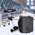 LemoHome 20-Inch Expandable Spinner Luggage with Seat