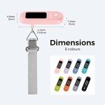 Digital Handheld Luggage Scale - 110 lbs, Pink