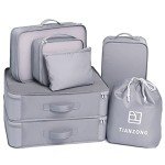 TianZong 7-Piece Packing Cubes and Travel Bags