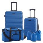 Blue 6-Piece Travelers Club Orion Luggage Set