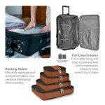 Red Expandable Rolling Luggage Set - 4 Pieces