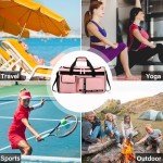 MAXTOP Women's Large Travel Duffle Bag with Shoe Compartment