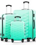 Suitour Lightweight 3-Piece Hardside Luggage Set