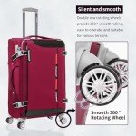 4-Piece Softside Luggage Set with TSA Lock