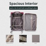 4-Piece Softside Luggage Set with TSA Lock