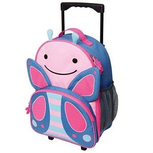 Skip Hop Kids Rolling Luggage, Butterfly Design