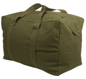 Extra Large Olive Drab Canvas Duffle Bag