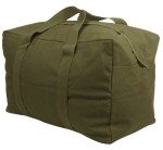 Extra Large Olive Drab Canvas Duffle Bag
