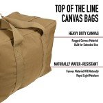 Extra Large Olive Drab Canvas Duffle Bag