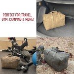 Extra Large Olive Drab Canvas Duffle Bag