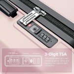 SHOWKOO Pink 3-Piece Expandable Luggage Set