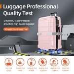 SHOWKOO Pink 3-Piece Expandable Luggage Set