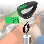Mougerk Portable Digital Luggage Weight Scale - Black