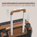 3-Piece Hard Shell Luggage Set with Spinner Wheels