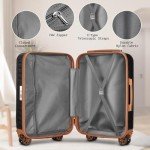 3-Piece Hard Shell Luggage Set with Spinner Wheels