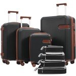 8-Piece Merax Hardside Luggage Set with Spinner Wheels