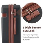 8-Piece Merax Hardside Luggage Set with Spinner Wheels