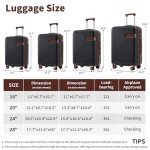 8-Piece Merax Hardside Luggage Set with Spinner Wheels