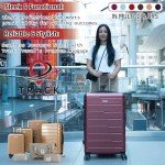 Expandable 4-Piece Hardshell Luggage Set - Champagne