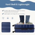 OLIXIS 24-Inch Expandable Hardside Luggage - Blue